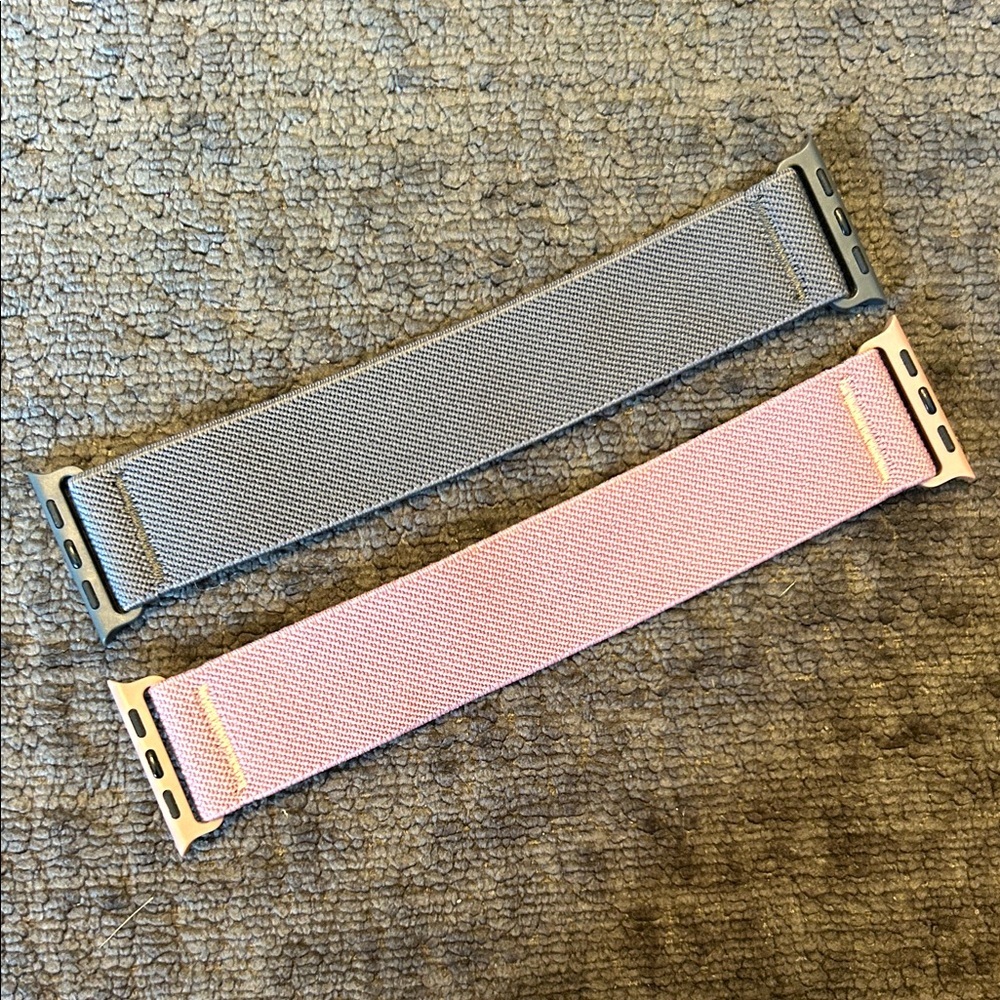 Pink and Gray Watch Bands